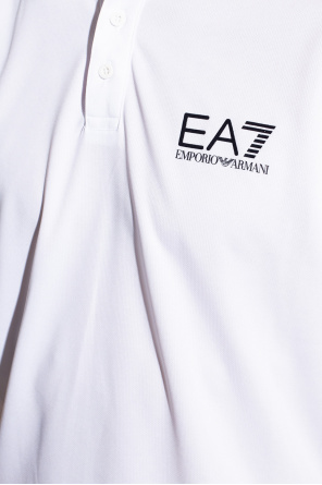 Ea7 Emporio Armani tropical logo short sleeved T-shirt